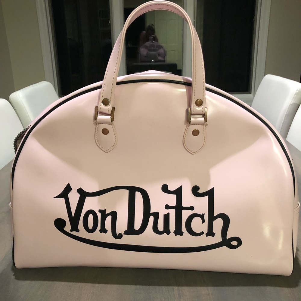 Authentic Pink Von Dutch Kustommade Bowling Bag